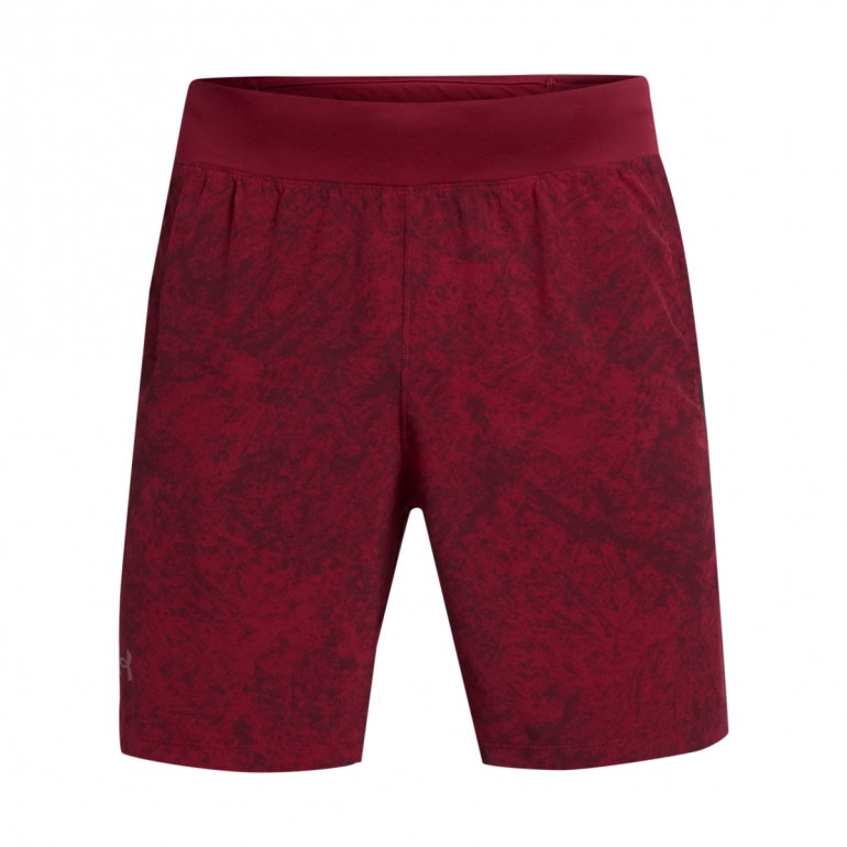 Męskie spodenki do biegania Under Armour Launch Pro 7'' Printed Short - czerwone