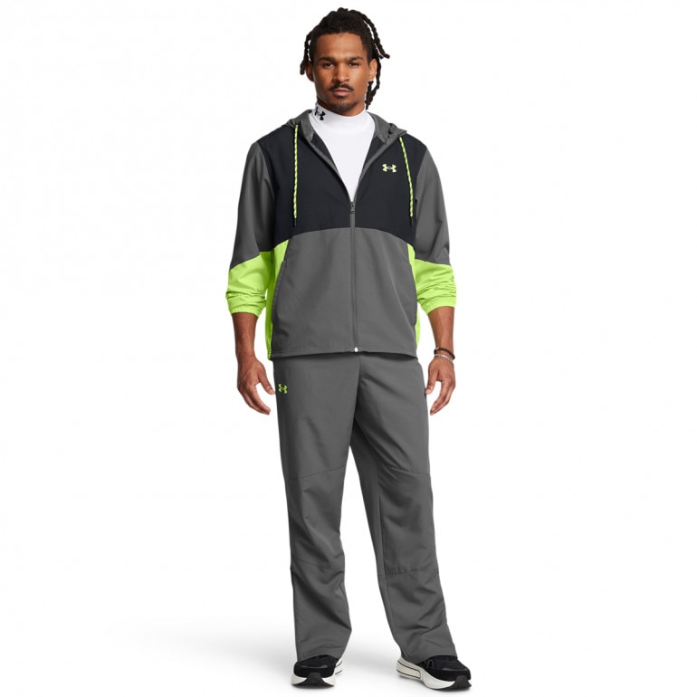 Męskie spodnie treningowe Under Armour UA Icon Legacy Windbreaker Pant - szare