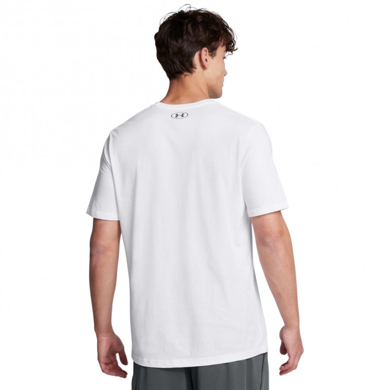 Męski t-shirt z nadrukiem Under Armour UA M Boxed Sports Updated Ss - biały