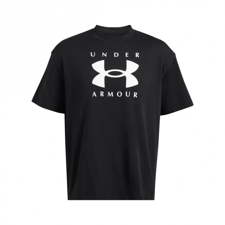 Męski t-shirt z nadrukiem Under Armour UA M Hw Os Branded Ss - czarny
