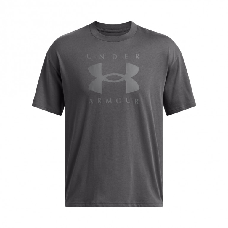 Męski t-shirt z nadrukiem Under Armour UA M Hw Os Branded Ss - szary
