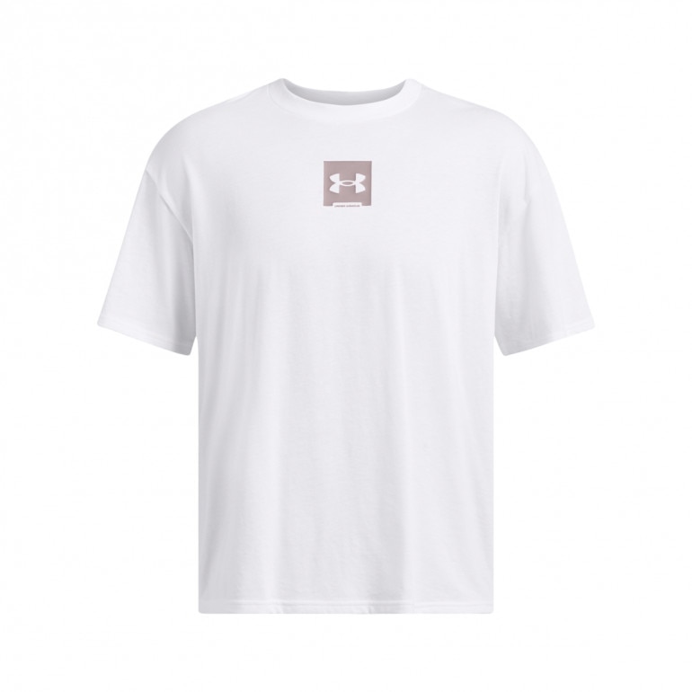 Męski t-shirt z nadrukiem Under Armour UA M Hw Os Sm Box Ss - biały