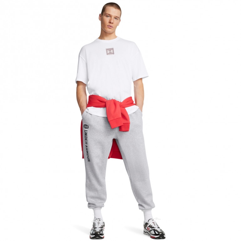 Męski t-shirt z nadrukiem Under Armour UA M Hw Os Sm Box Ss - biały