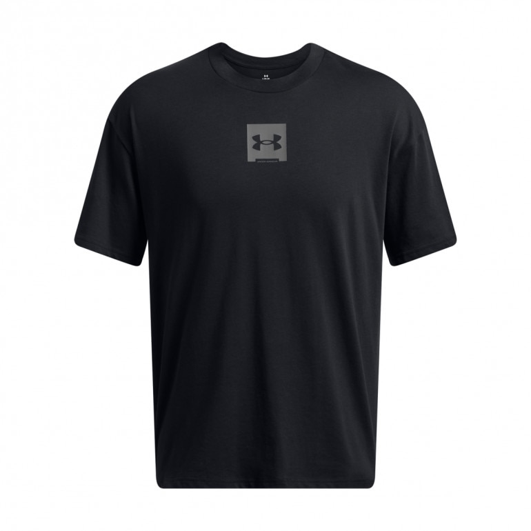 Męski t-shirt z nadrukiem Under Armour UA M Hw Os Sm Box Ss - czarny