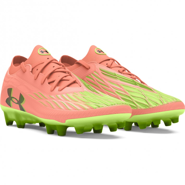 Męskie buty piłkarskie korki lanki Under Armour UA Magnetico Elite 4 Fg - pomarańczowe