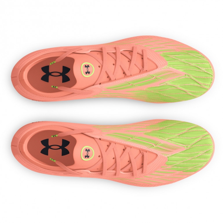 Męskie buty piłkarskie korki lanki Under Armour UA Magnetico Elite 4 Fg - pomarańczowe