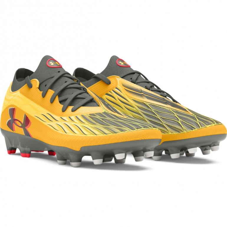 Męskie buty piłkarskie korki lanki Under Armour UA Magnetico Elite 4 Fg - żółte