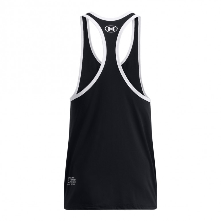 Męski top treningowy Under Armour Project Rock Racer Tank Boh - czarny 