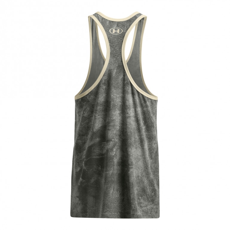 Męski top treningowy Under Armour UA Project Rock Tools Of The Trade Racer Tank - zielony 
