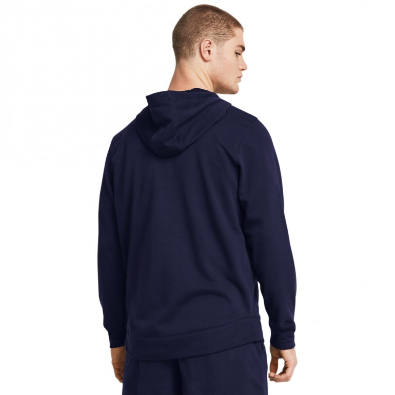 Męska bluza dresowa rozpinana z kapturem Under Armour UA Rival Terry Lc Fz - granatowa