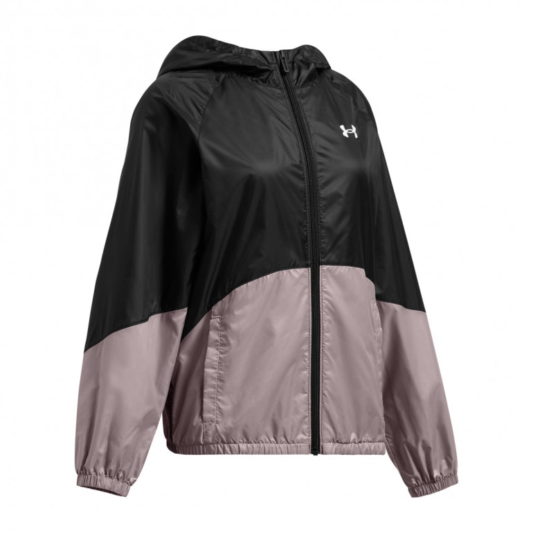 Dziewczęca kurtka wiatrówka Under Armour UA Sport Windbreaker Jkt - czarna