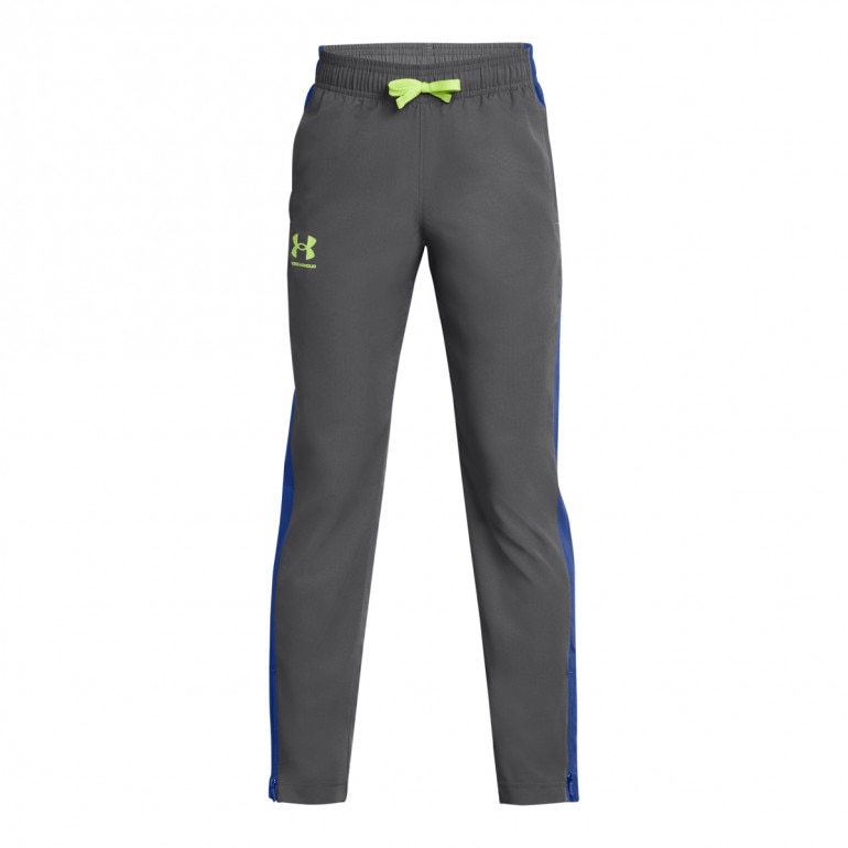 Chłopięce spodnie dresowe Under Armour UA Sportstyle Woven Pants - szare