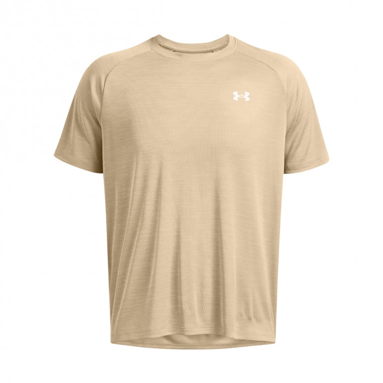 Męska koszulka treningowa Under Armour UA Tech Textured SS - beżowa