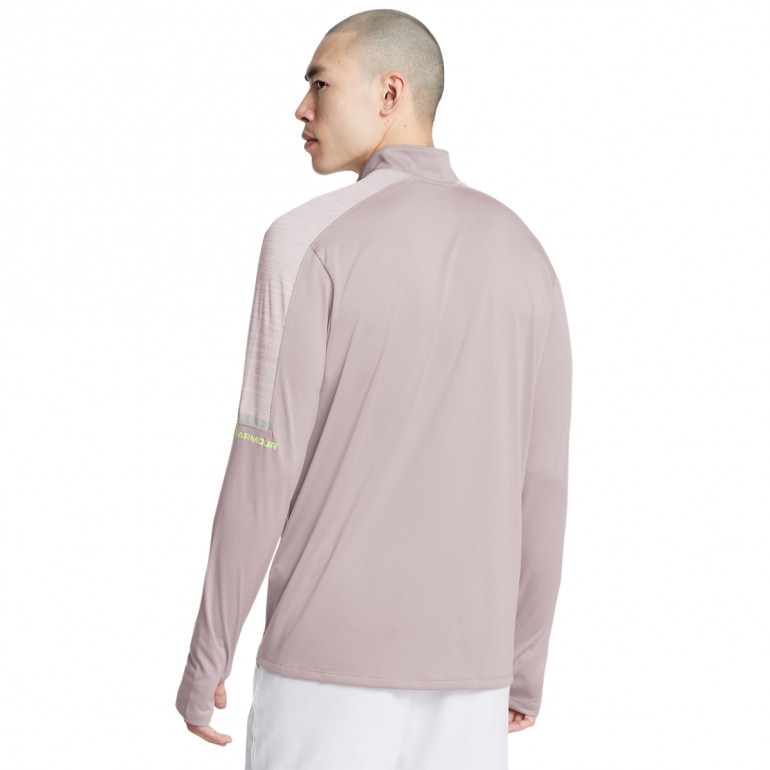 Męski longsleeve treningowy Under Armour UA Tech Utility 1/4 Zip - beżowy