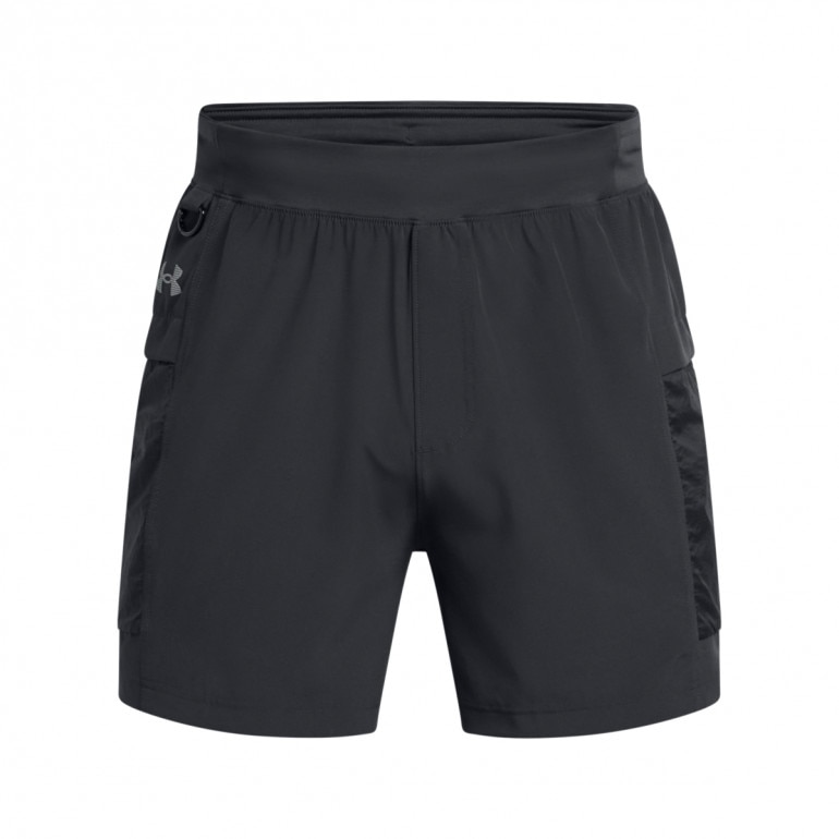 Męskie spodenki do biegania Under Armour UA Trail Run 5'' Shorts - czarne