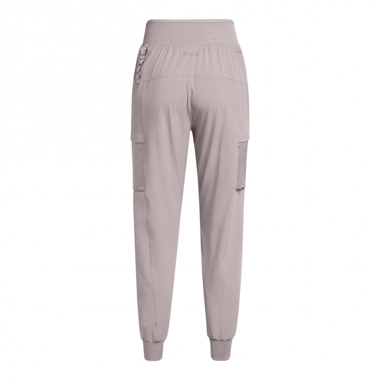 Damskie spodnie do biegania Under Armour UA Trail Run Pants - beżowe