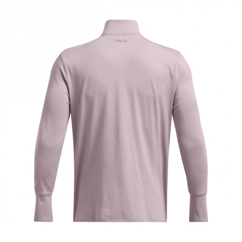 Męski longsleeve do biegania Under Armour UA Trail Run Quarter Zip - beżowy