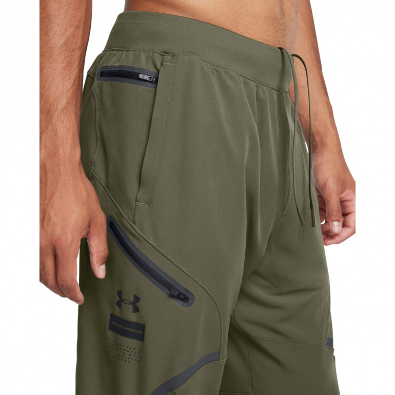 Męskie spodnie treningowe Under Armour UA Unstoppable Cargo Pants - khaki