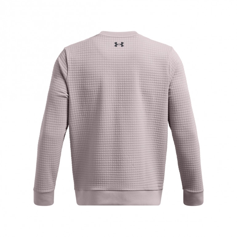 Męska bluza dresowa nierozpinana Under Armour UA Unstoppable Flc Txtr Crew - beżowa