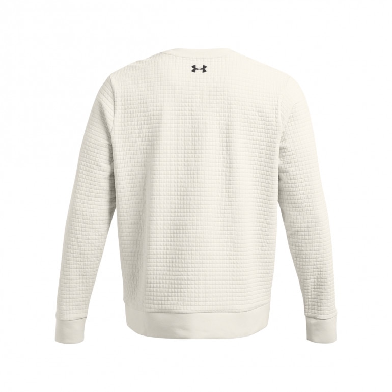 Męska bluza dresowa nierozpinana Under Armour UA Unstoppable Flc Txtr Crew - biała