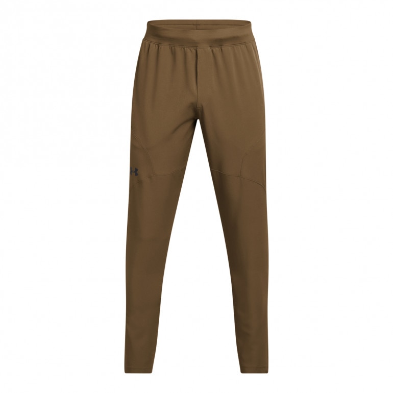 Męskie spodnie treningowe Under Armour UA Unstoppable Tapered Pants - brązowe