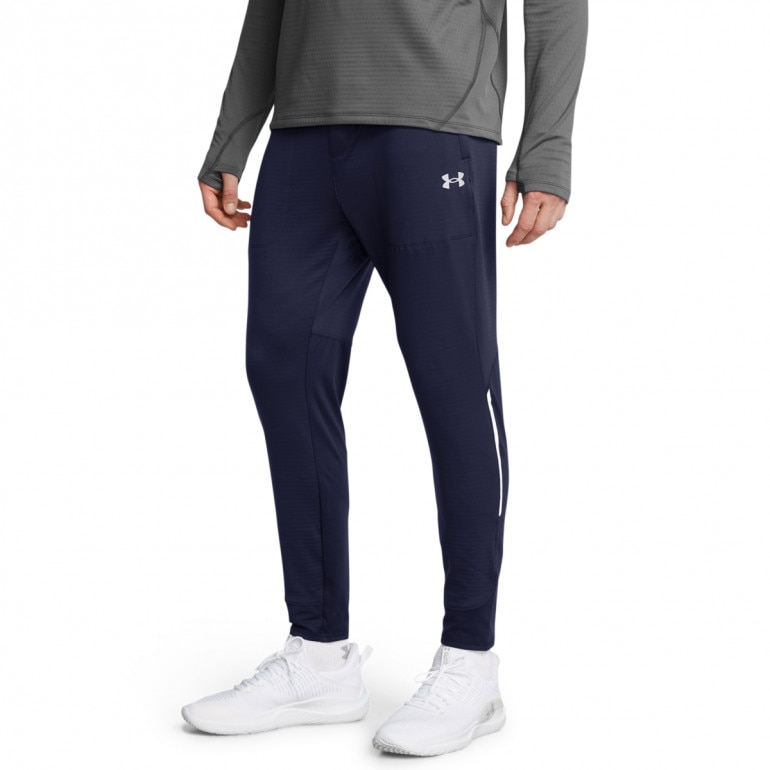 Męskie spodnie treningowe Under Armour UA Vanish Cw Fitted Pant - granatowe