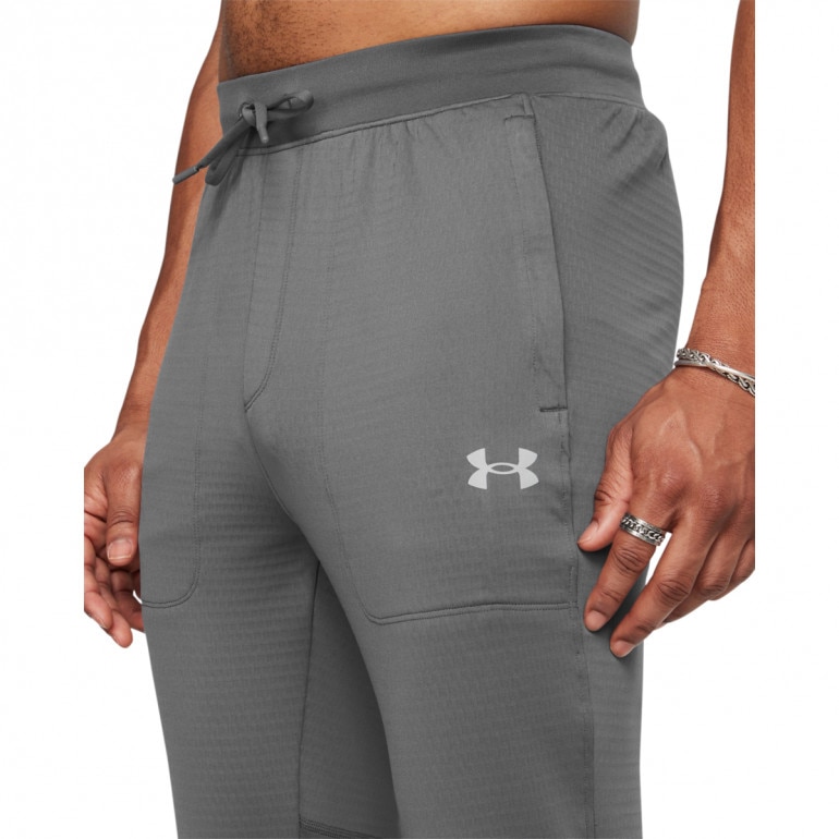 Męskie spodnie treningowe Under Armour UA Vanish Cw Fitted Pant - szare