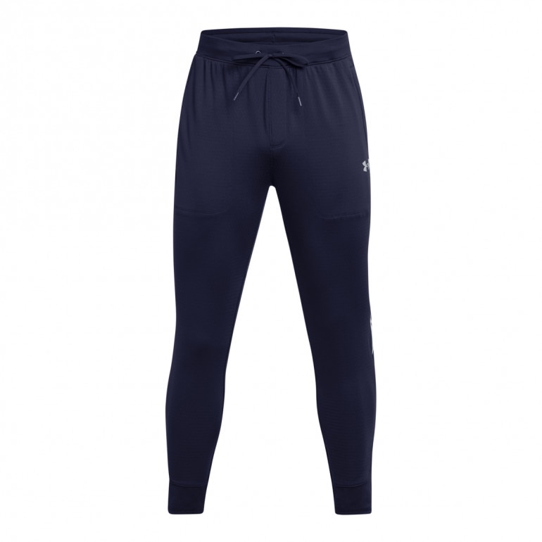 Męskie spodnie treningowe Under Armour UA Vanish Cw Fitted Pant - granatowe