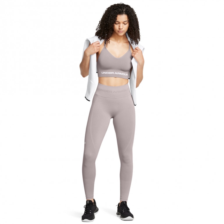 Damskie legginsy treningowe Under Armour UA Vanish Seamless Legging - beżowe