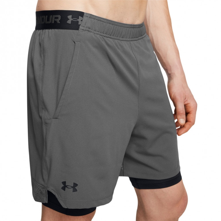 Męskie spodenki treningowe Under Armour UA Vanish Woven 2in1 Shorts - szare