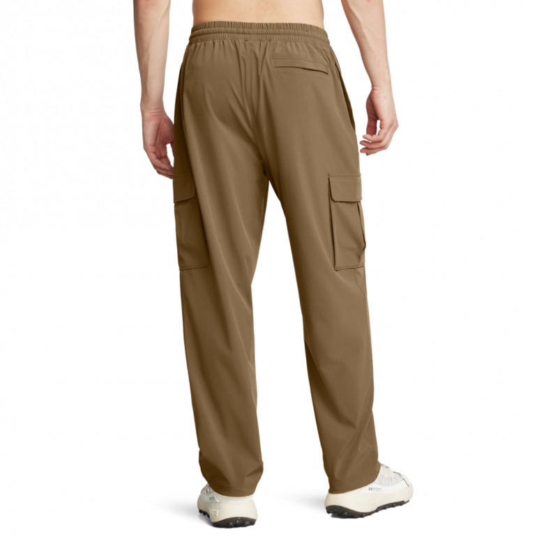 Męskie spodnie treningowe Under Armour UA Vibe Woven Cargo Pants - brązowe