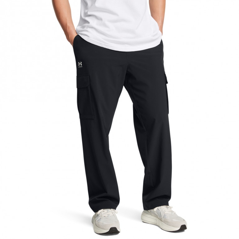 Męskie spodnie treningowe Under Armour UA Vibe Woven Cargo Pants - czarne