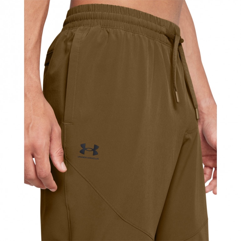 Męskie spodnie treningowe Under Armour UA Vibe Woven Pants - brązowe