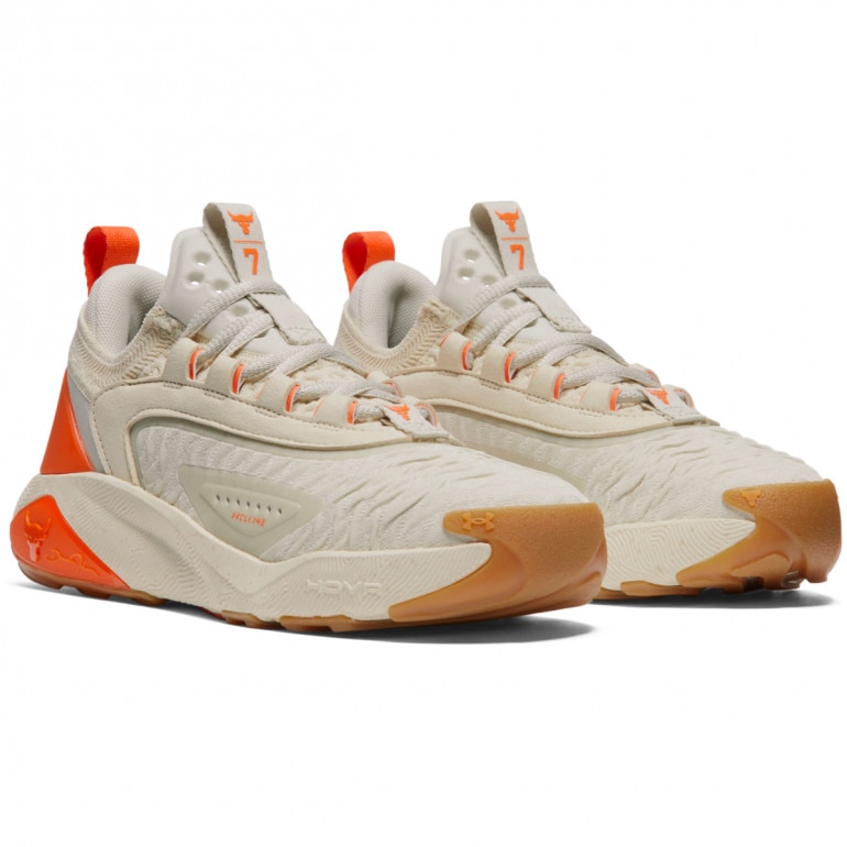 Damskie buty treningowe crossfit Under Armour UA W Project Rock 7 - beżowe 