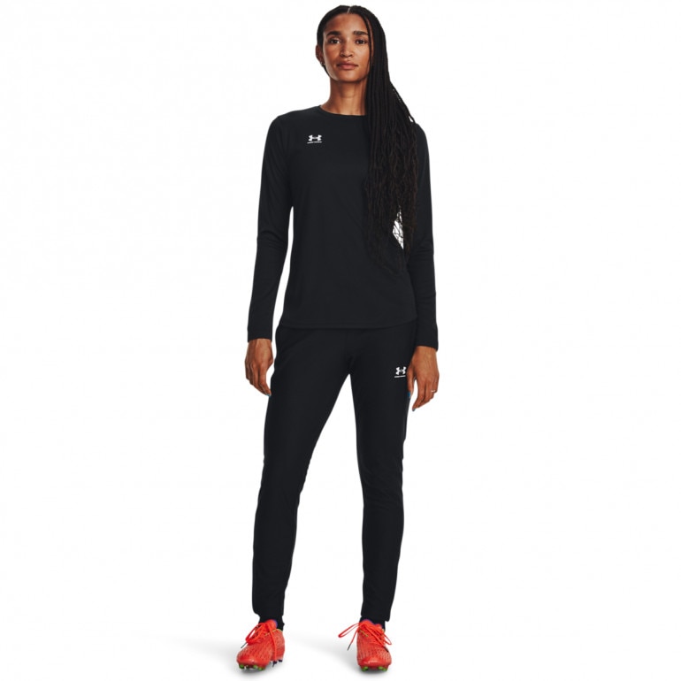 Damskie spodnie do piłki nożnej Under Armour UA W's Challenger Pique Pant - czarne