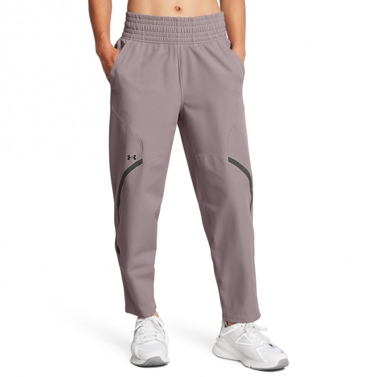 Damskie spodnie treningowe Under Armour Unstoppable Ankle Pant - beżowe