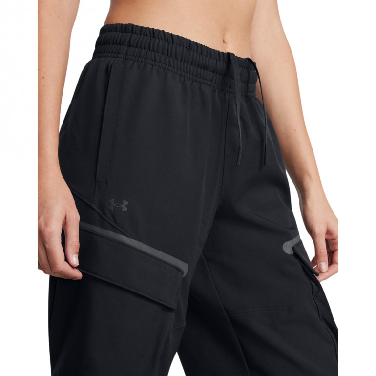 Damskie spodnie treningowe Under Armour Unstoppable Cargo Pant - czarne