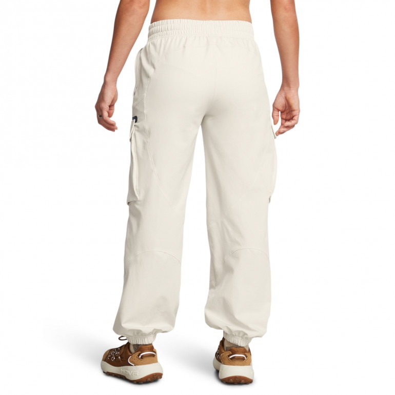 Damskie spodnie treningowe Under Armour Unstoppable Cargo Pant - białe