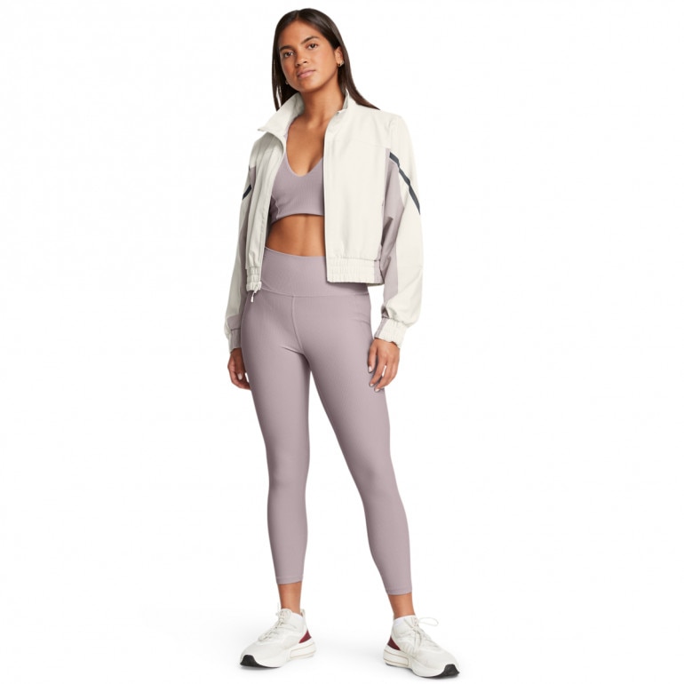 Damska kurtka treningowa Under Armour Unstoppable Crop Jacket - biała