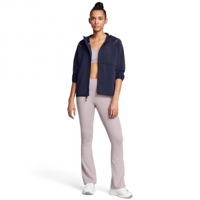 Damska bluza treningowa rozpinana z kapturem Under Armour Unstoppable Fleece FZ - granatowa