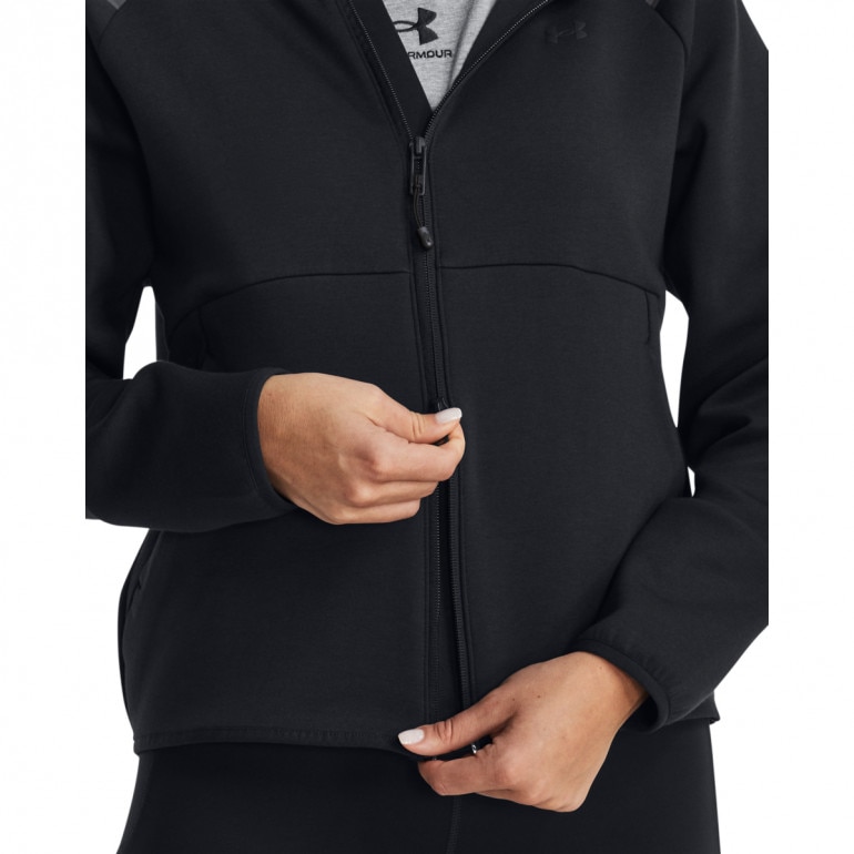 Damska bluza treningowa rozpinana z kapturem Under Armour Unstoppable Fleece FZ - czarna