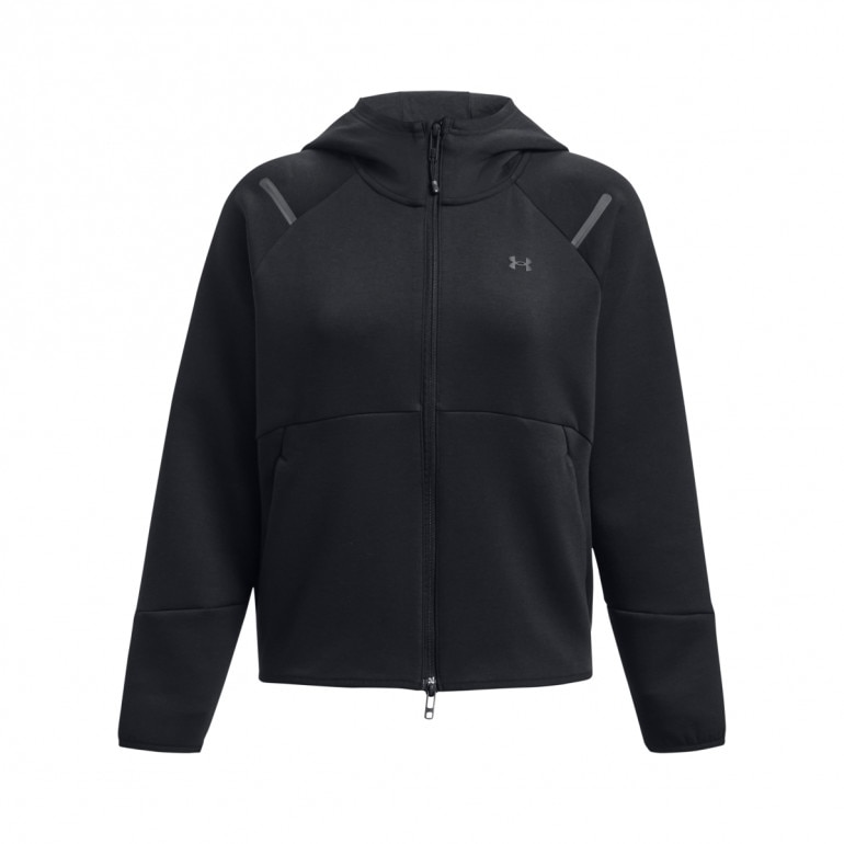 Damska bluza treningowa rozpinana z kapturem Under Armour Unstoppable Fleece FZ - czarna