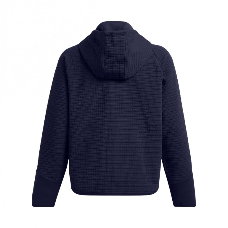 Damska bluza treningowa rozpinana z kapturem Under Armour Unstoppable Flc Txt Fz - granatowa