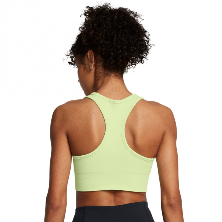 Biustonosz treningowy Under Armour Vanish Seamless Mid Bra - zielony