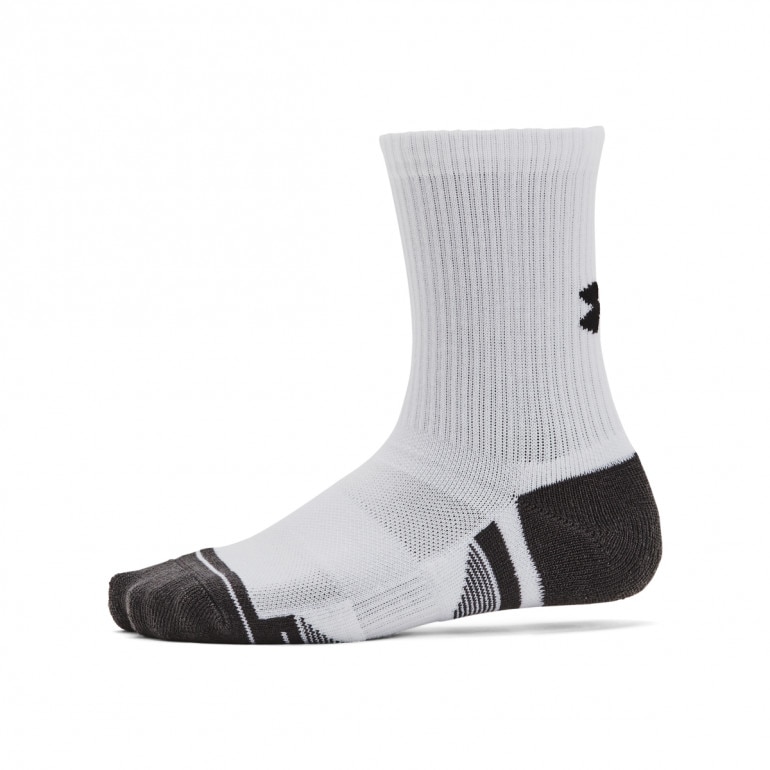 Dziecięce skarpetki treningowe (3-pack) Under Armour Y UA Perform Tech 3p Crew - białe