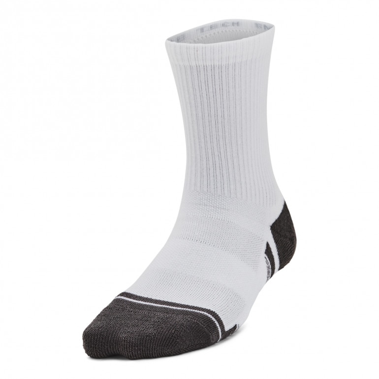 Dziecięce skarpetki treningowe (3-pack) Under Armour Y UA Perform Tech 3p Crew - białe
