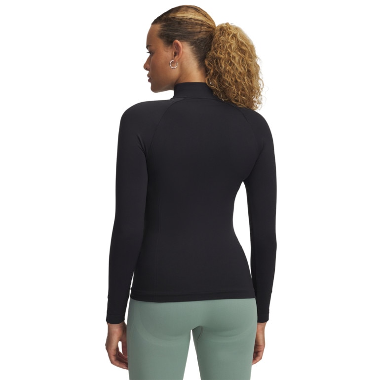 Damski longsleeve treningowy Under Armour Vanish Seamless 1/4 Zip - czarny